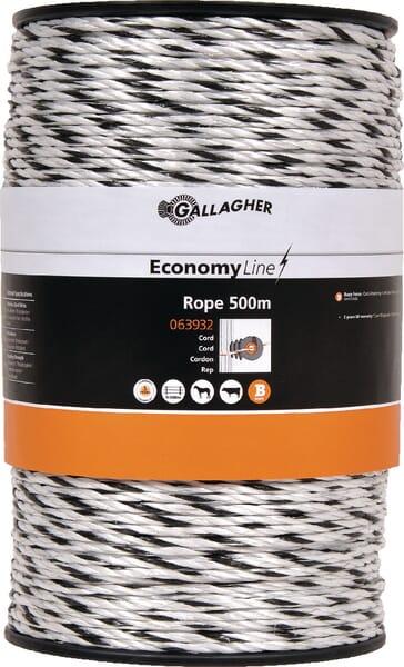 Gallagher White Powerline Cord Eco 500 M 063932Gal