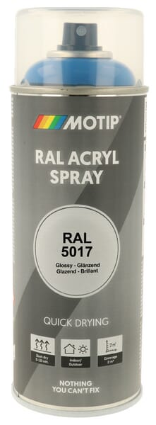 Motip Blue Ral 5017 Acr Spray Traffic 07009