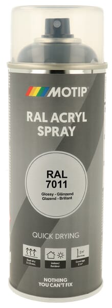 Motip Grey Ral 7011 Spray Iron 07019
