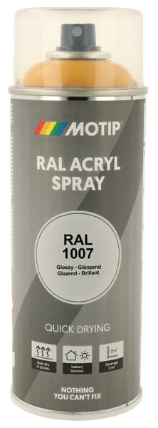 Motip Yellow Ral 1007 Spray Chrom 07076