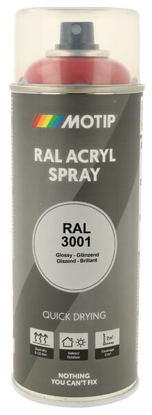 Motip Red Ral 3001 Spray Signal 07102