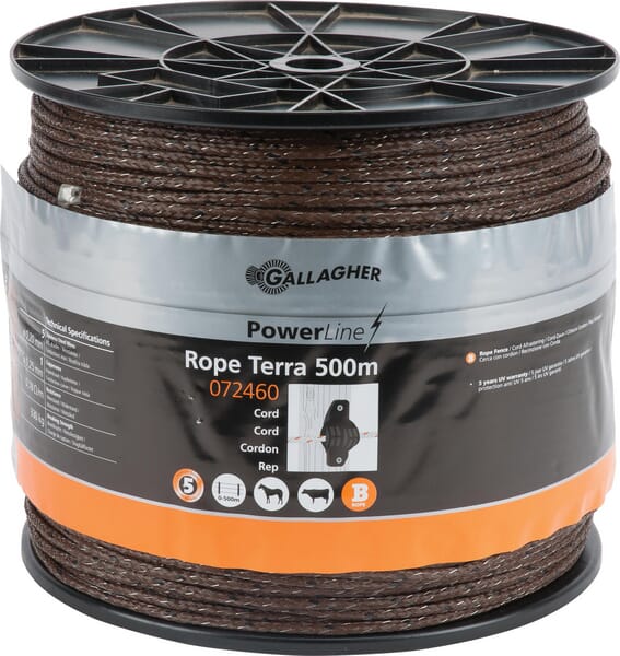 Gallagher Powerline Cord Terra 500 M 072460Gal