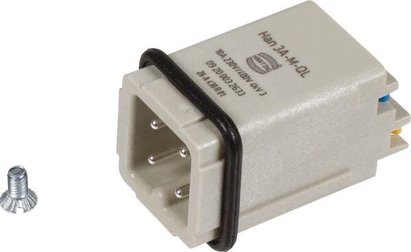 Harting Men's Insert A, 3P Quick Lock 09200032633