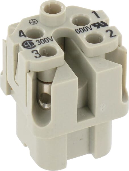 Harting Women's Insert A, 4P Screw 09200042711