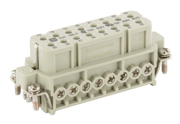 Harting Women's Insert A, 16P Screw 17-32 09200162813