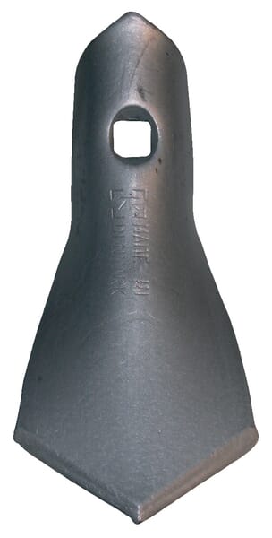 Culitivator point 140x70x4mm 1 hole suitable for Kongskilde