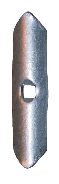 Culitivator point 135x36x5mm 1 hole reversible suitable for Kongskilde