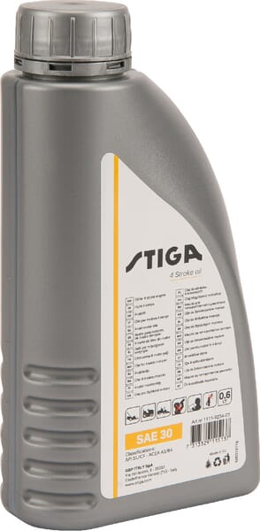 Stiga Engine Oil, 600Ml, Synthetic, Sae 30W By 1111923401