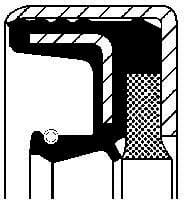 Seal COMBI 35x72x12 72NBR