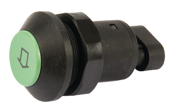 Pneutron Green Push Switch, Lift And Lower, Round, 11901002Pn