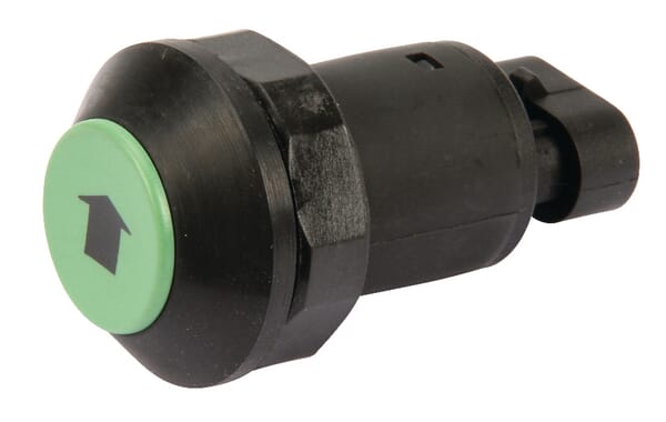 Pneutron Green Push Switch, Lift And Lower, Round, 11903003Pn