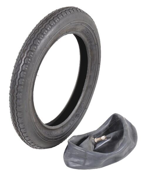 Tyre and tube 12.5x2.25, 2 Ply, straight valve, T-510 1252252T510S