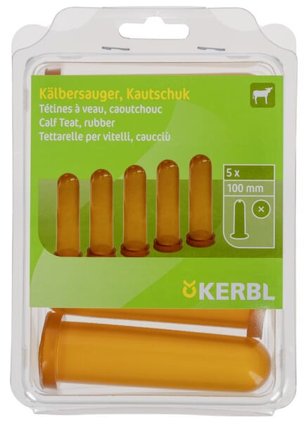 Kerbl Rubber Teat Honey X 100Mm 5Pcs 14775Ker