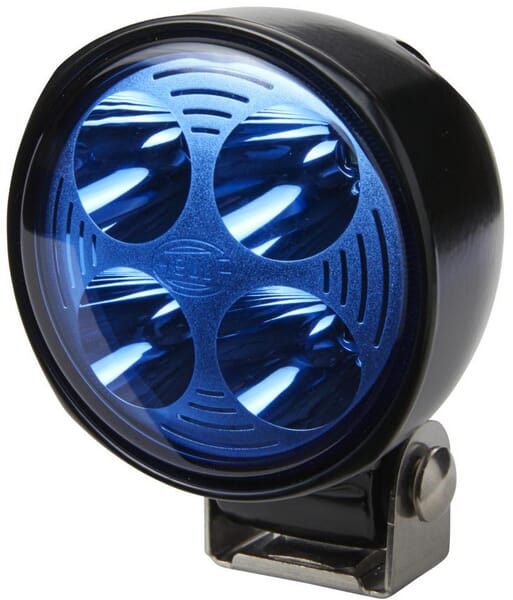 Hella Light/Blue Work Led, 800Lm, Round, 12/24V, Bolt On, 110.4Mm, 4 Led's, 1G0996276701
