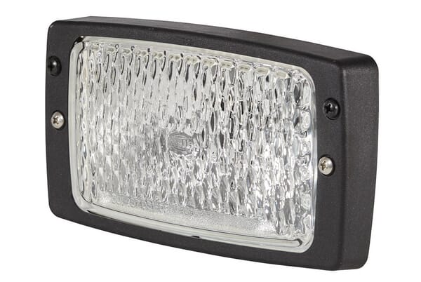 Hella Light Work Halogen, 55/70W, Rectangular, 12/24V, Transparent, 182X103x102mm Amp Plug, 1Gb006213111