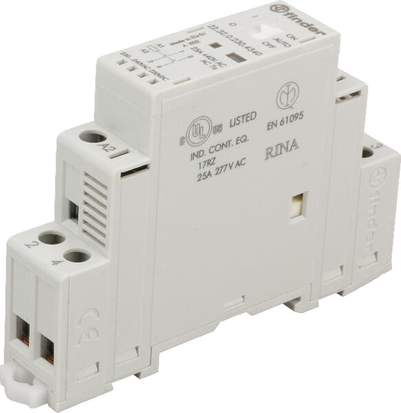 Finder Contactor 2No 25A 230Vuc 223202304340