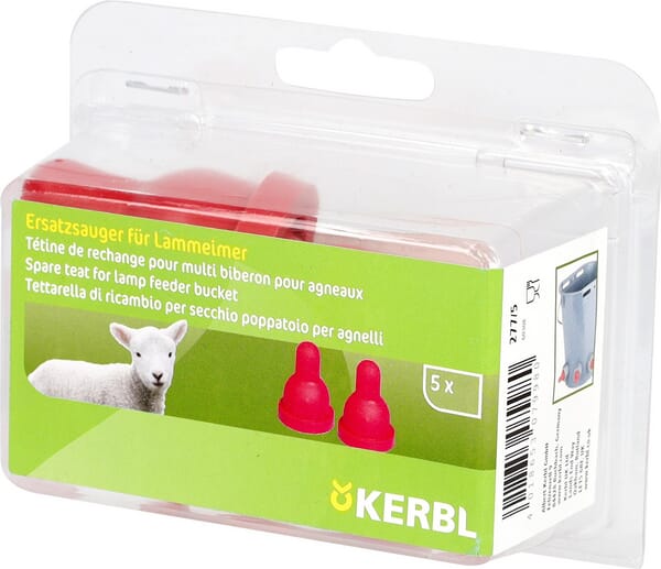 Kerbl Red Teat Lamb Feeder 5Pcs 2775Ker