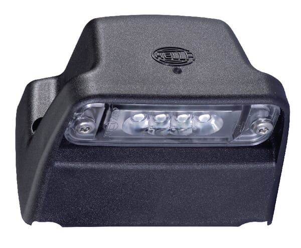 Hella Light Number Plate Led, Rectangular, 12V, Transparent, Bolt On, 93X63x66.2mm, Blade Terminal, 4 Led's, 2Ka010278421