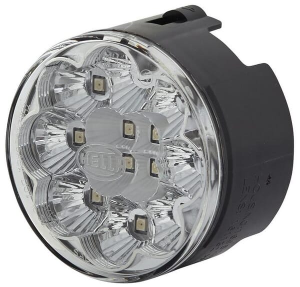 Hella Light/White Rear Led, Round, 12V, Bolt On, Diameter 66Mm, 12 Led's, 2Sb009001401
