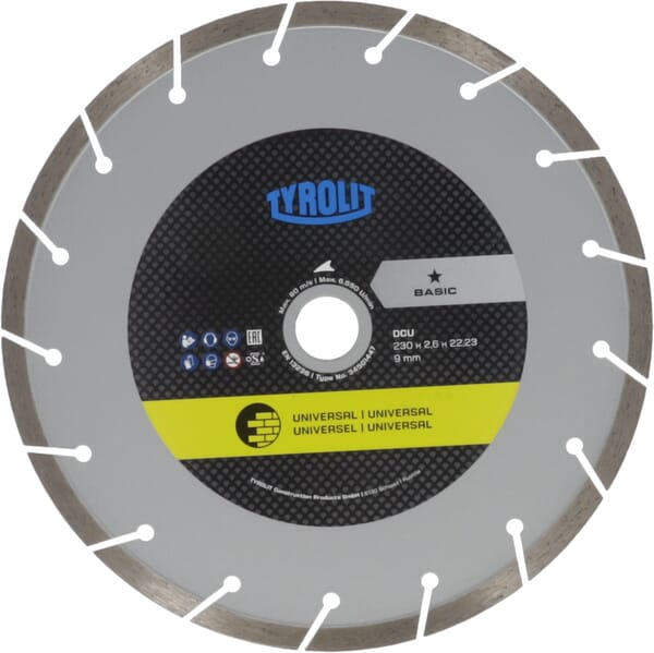 Tyrolit Cutting Disc Dcub1 230Mm 34501447