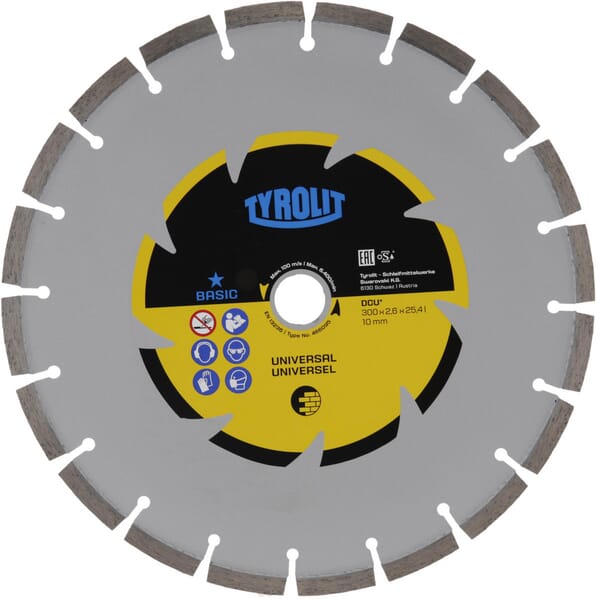 Tyrolit Cutting Disc Dcub1 300X25.4mm 34501450