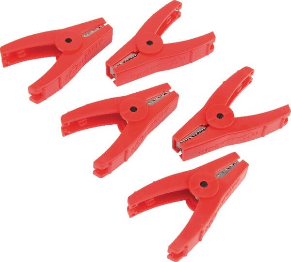 Gallagher Red Crocodile Clips 5X 400204Gal