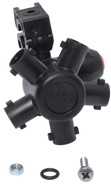 Arag Nozzle Holder 5 Ways For 1/2" Pipe, Compact Jet, Dry-Boom 40649W7