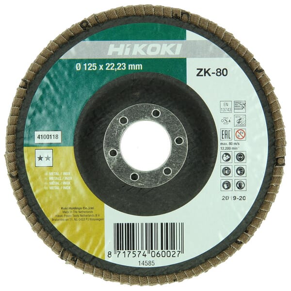 Hikoki Lapper Sanding Pad 125 K80 4100118