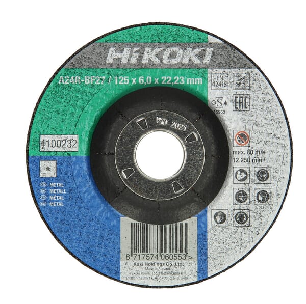 Hikoki Grinding Disc Metal 230X6mm 4100235