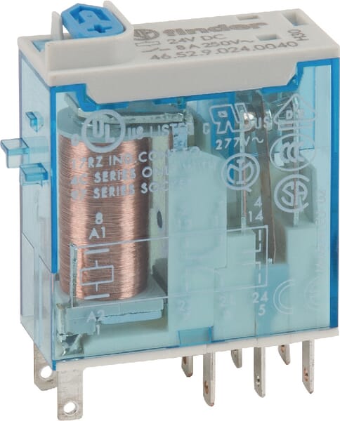 Finder Relay 2W 8A 24V/Dc 465290240040