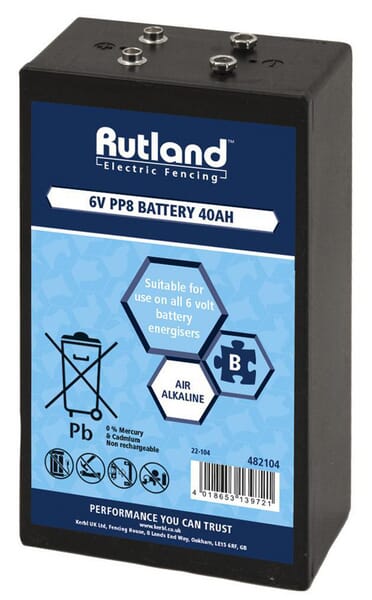 Rutland Battery Pp8 6 Volt 40Ah 482104Rut