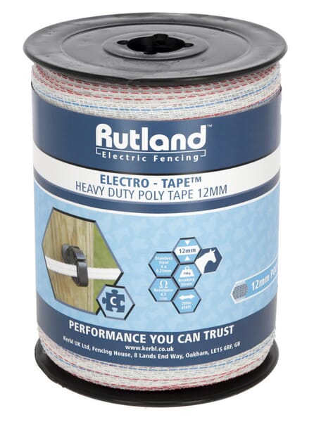 Rutland White/Blue/Red Electro Tape 12Mm 200M 486151Rut