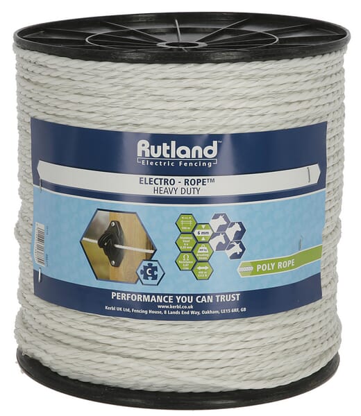 Rutland White Maxi Electro Rope Diameter 6Mm 400M 486225Rut