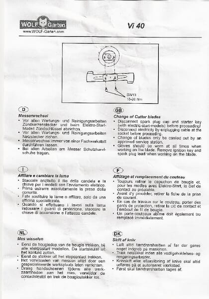 Wolf-Garten Manual 4961209
