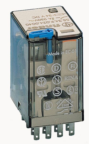 Finder Relay 4Co 7A 24Vdc 553490240074