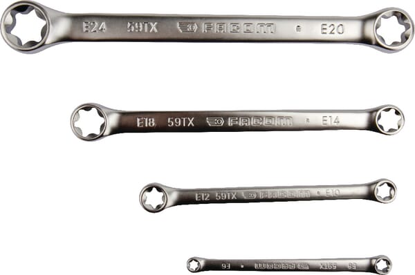 Facom Flat Ring Spanner Torx Set 59Txj4