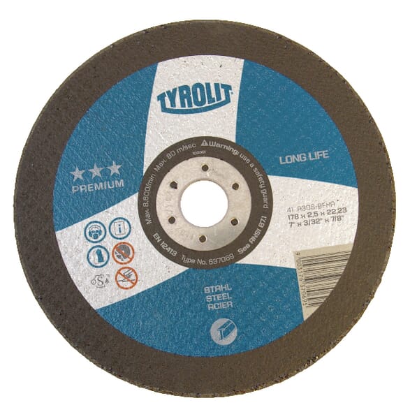 Tyrolit Cutting Disc Premium Ll. St 178X2 637069