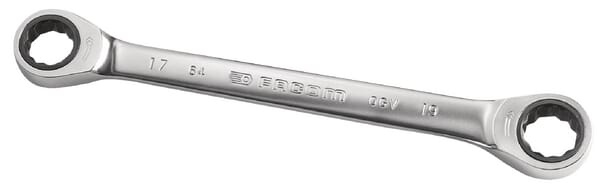 Facom Double Ended Ratchet Spanner 17X19mm, 6417X19
