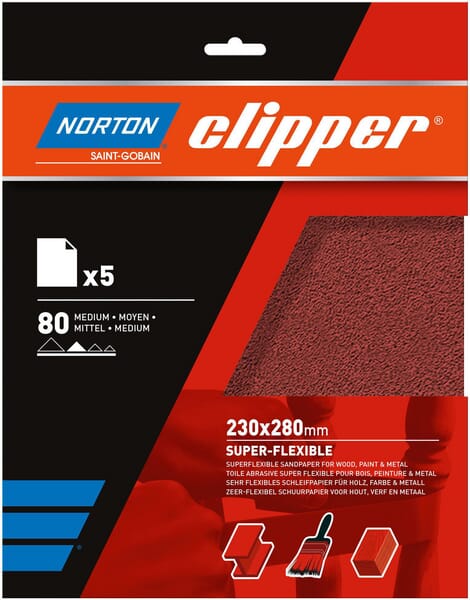 Norton Sandpaper 230X280mm K80 66261118247