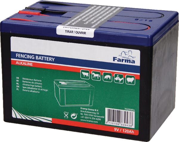 Farma Power Battery Alkaline 9V 120Ah 702004Fa