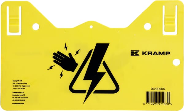 Kramp Warning Sign Caution Electric Fence 702009Kr