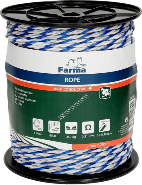 Farma Rope High Conductive 200M 6X0.30mm 704016Fa
