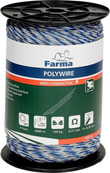 Farma Polywire 400M High Conductive 6X0.30mm 704017Fa