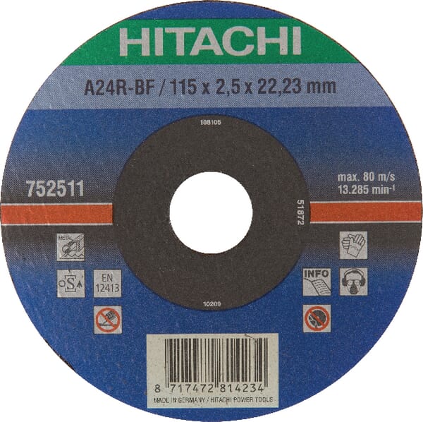 Hikoki Metal Cutting Disc 115X2.5mm 752511