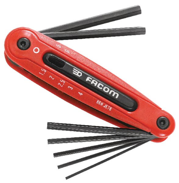 Facom Folding Set 7 Hex Keys 1.5-6Mm 86Hje7b