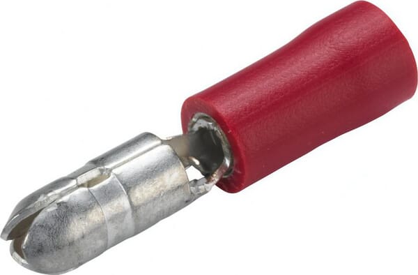Hella Men's Red Bullet Connector 0.5-1Mm² Diameter 4Mm, Blister (100X), 8Kw044040003