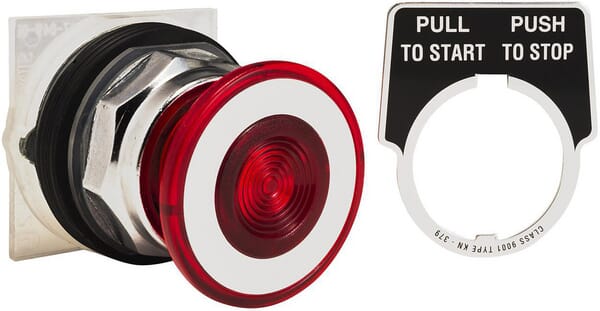 Schneider-Electric Red Push Button, 30Mm 9001Kr9r