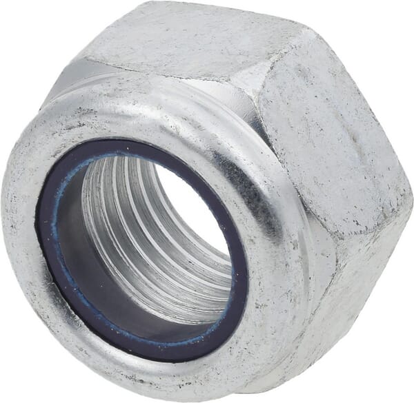 Kramp Hexagon Lock Nut Din985 M20x2.00 Steel Zinc-Plated Class 10 98520210