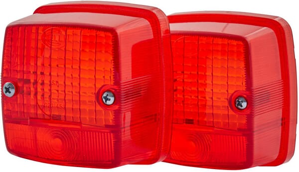 Hella Light/Red Lens, Square Lh/Rh/Rear 9El115003035