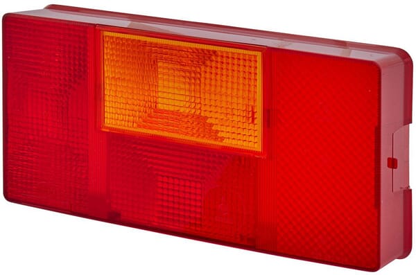 Hella Light lens, amber/red, rectangular rear/left 9EL136819011
